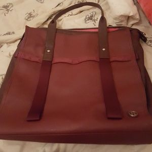 Lululemon burgundy tote bag
